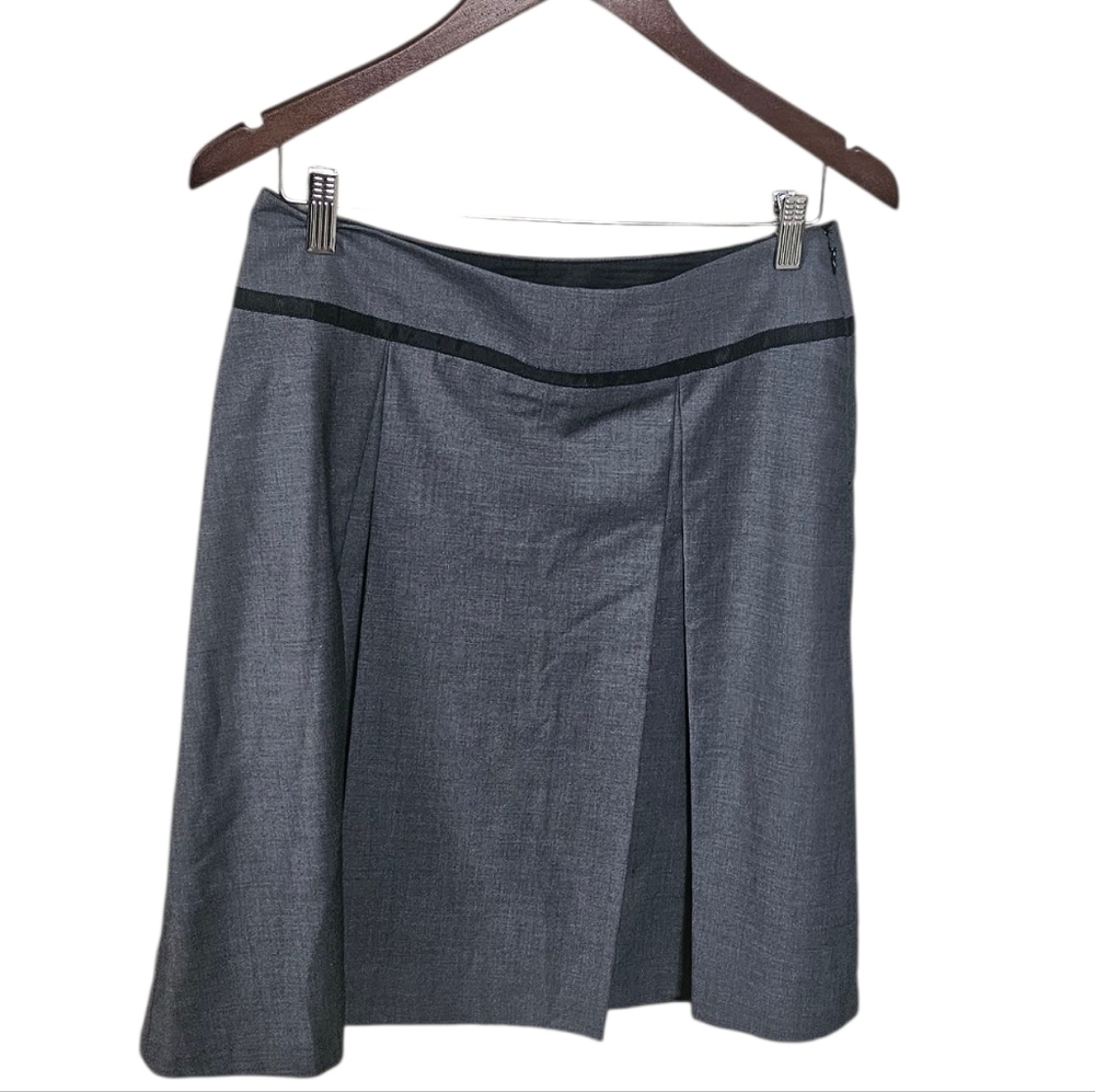 The Limited Inverted Pleat A-line Knee Length Skirt Women M
